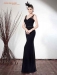 vestido pedreria negro pepa
